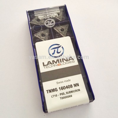 TNMG160408 TNMG160412 NN LT10 Swiss made LAMINAs Original carbide inserts for turning tool holder